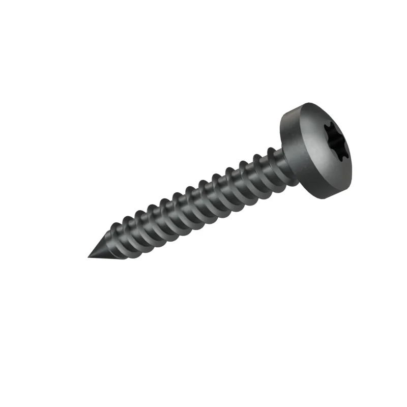 Hexalobular Socket Pan Head Tapping Screw ISO 14585 ST3.5 × 22, plain steel