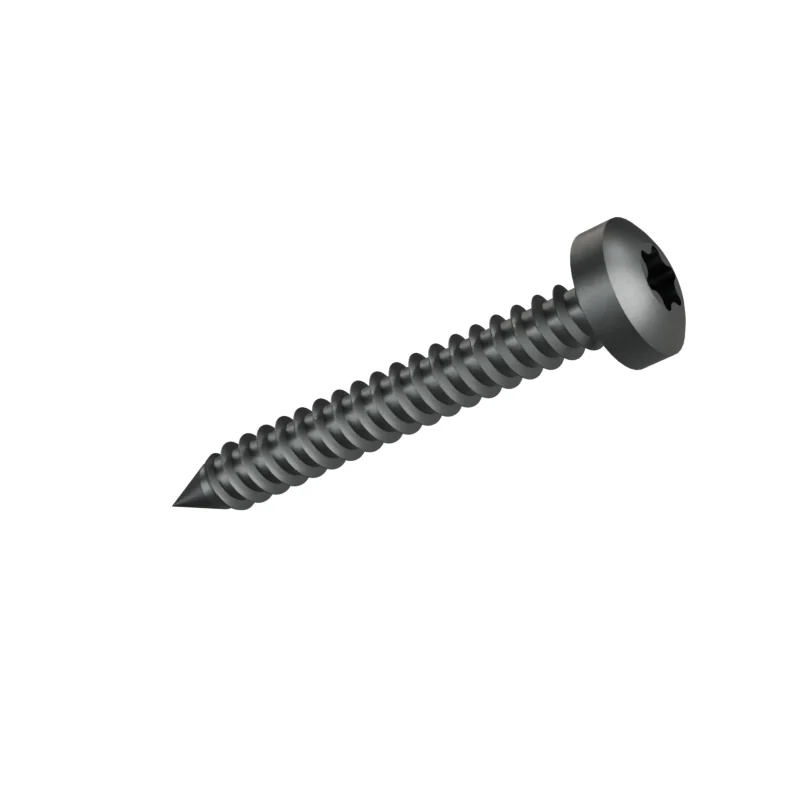 Hexalobular Socket Pan Head Tapping Screw ISO 14585 ST4.2 × 32, plain steel