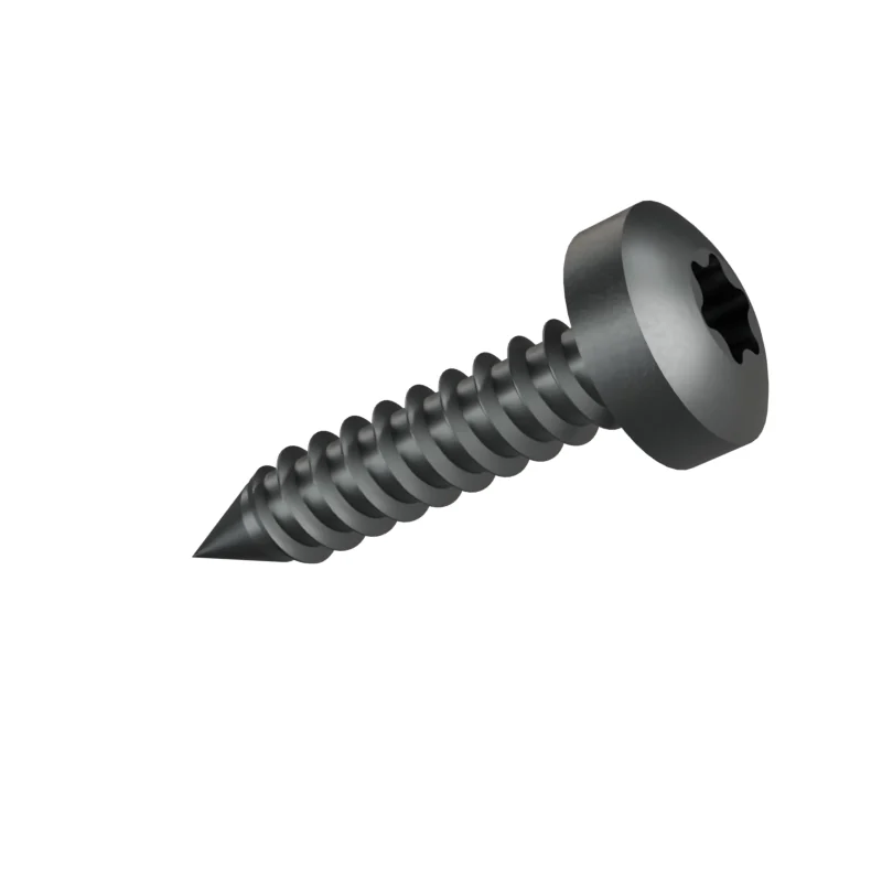 Hexalobular Socket Pan Head Tapping Screw ISO 14585 ST4.8 × 22, plain steel