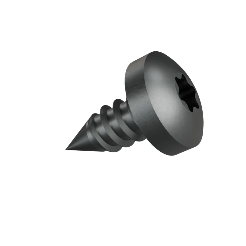 Hexalobular Socket Pan Head Tapping Screw ISO 14585 ST5.5 × 13, plain steel