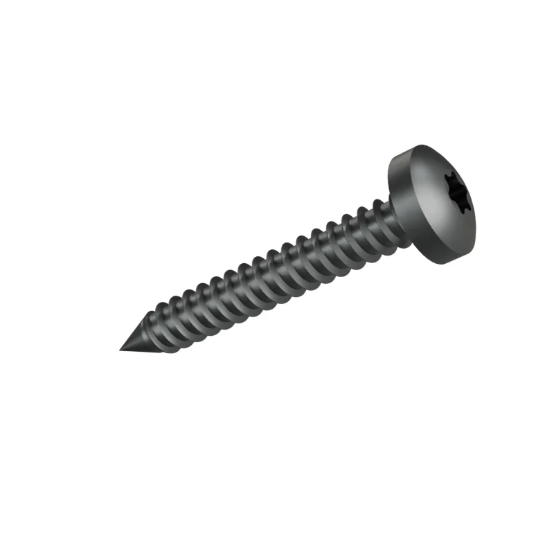 Hexalobular Socket Pan Head Tapping Screw ISO 14585 ST5.5 × 38, plain steel