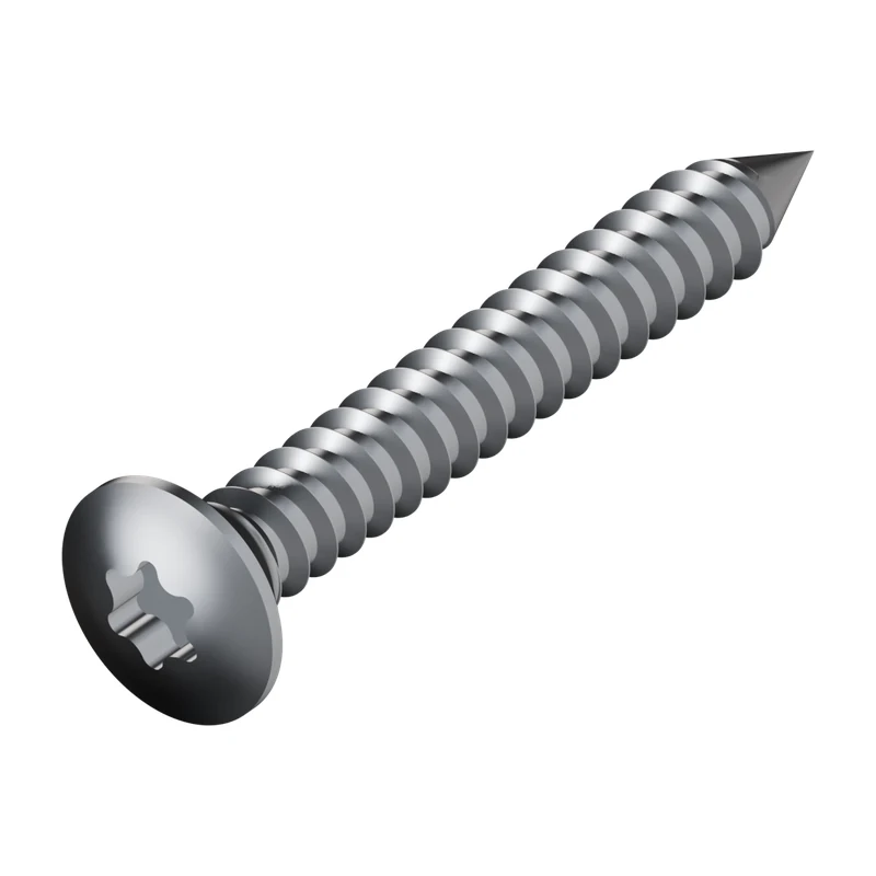 Hexalobular Socket Raised Countersunk Head Tapping Screw