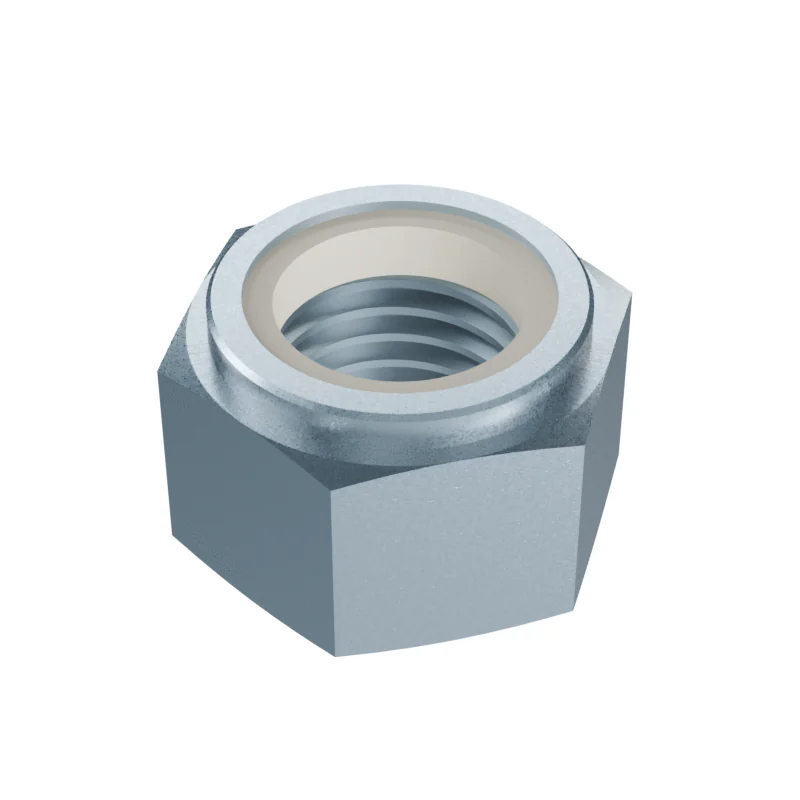 Nylon Insert Lock Nut DIN 985 M20, zinc plated