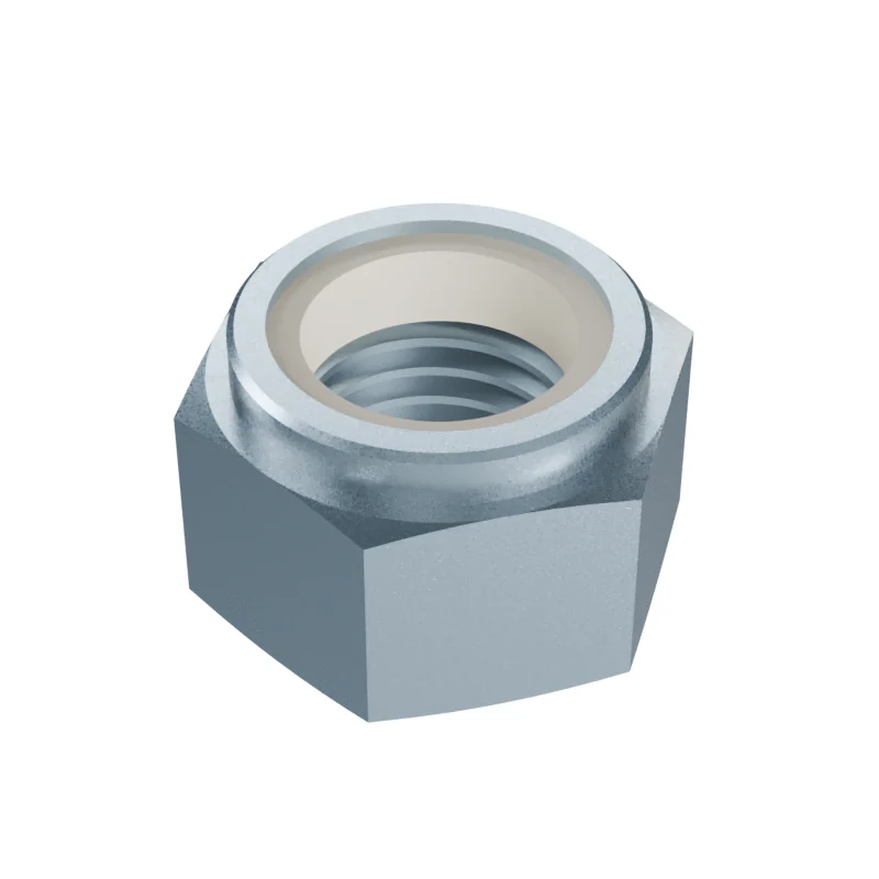 Nylon Insert Lock Nut DIN 985 M24, zinc plated