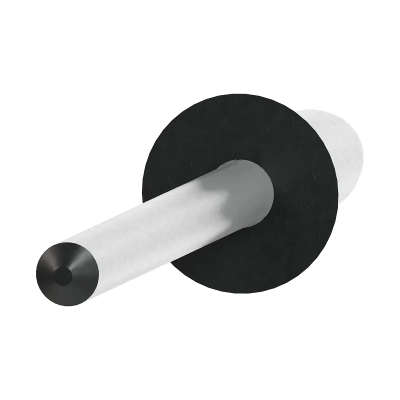 Open End Blind Rivet, Al/St, Countersunk Head ISO 15978 3 × 10, plain steel