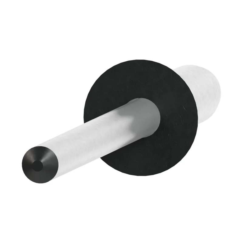 Open End Blind Rivet, Al/St, Countersunk Head ISO 15978 3 × 12, plain steel