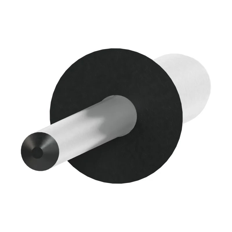 Open End Blind Rivet, Al/St, Countersunk Head ISO 15978 5 × 20, plain steel