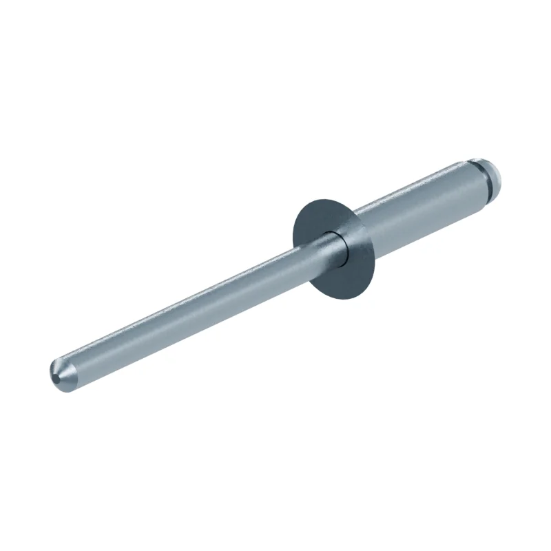 Open End Blind Rivet, St/St, Countersunk Head ISO 15980 3 × 12, zinc plated