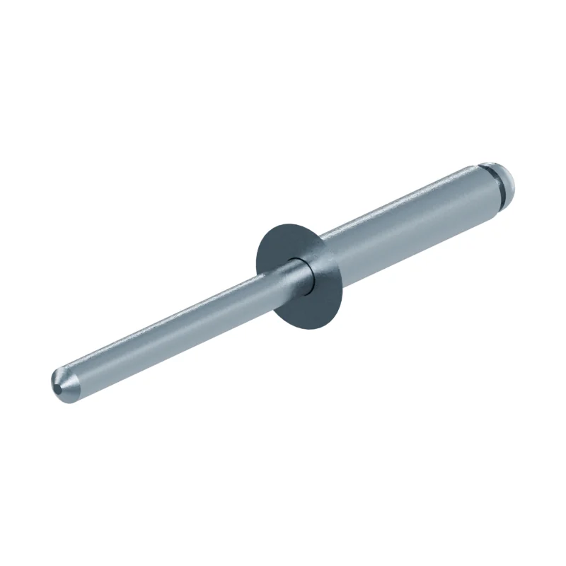 Open End Blind Rivet, St/St, Countersunk Head ISO 15980 4 × 20, zinc plated