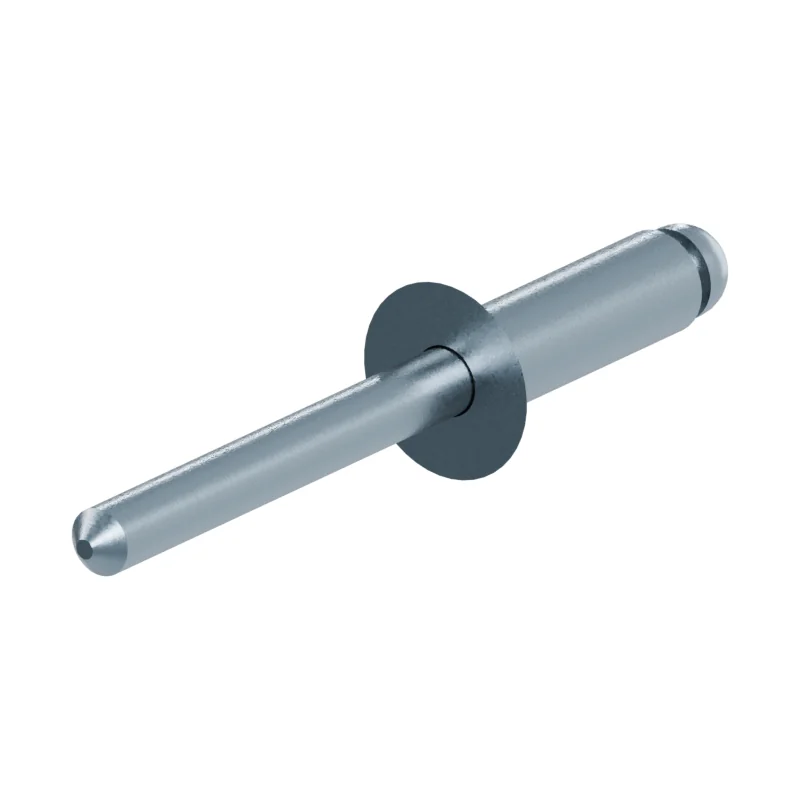 Open End Blind Rivet, St/St, Countersunk Head ISO 15980 5 × 16, zinc plated
