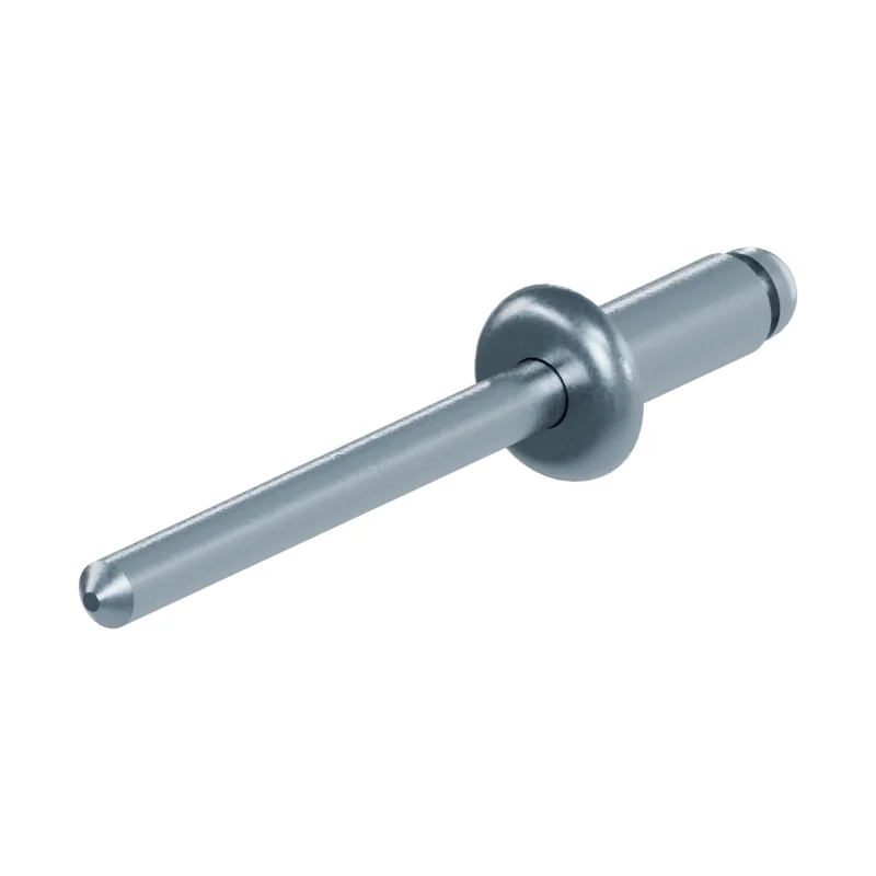 Open End Blind Rivet, St/St, Protruding Head ISO 15979 4 × 10, zinc plated