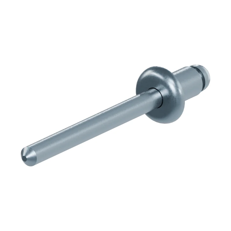Open End Blind Rivet, St/St, Protruding Head ISO 15979 4 × 6, zinc plated