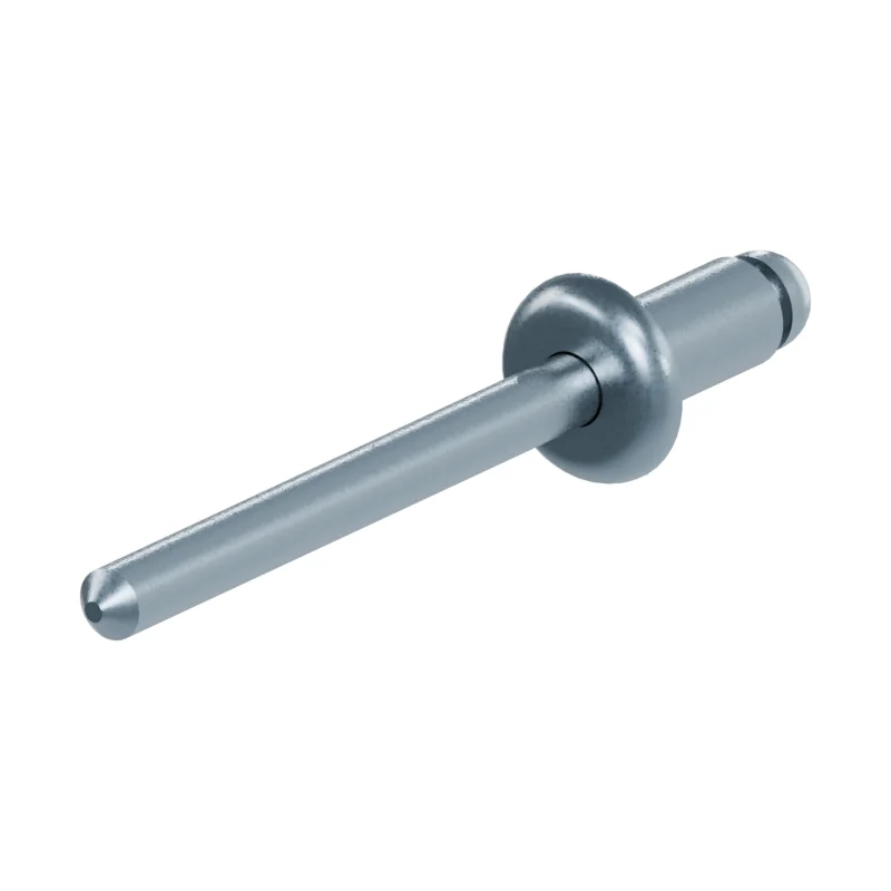 Open End Blind Rivet, St/St, Protruding Head ISO 15979 4 × 8, zinc plated