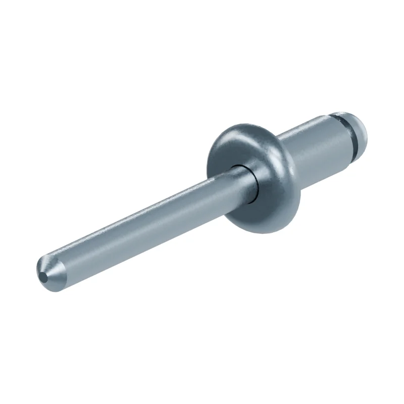 Open End Blind Rivet, St/St, Protruding Head ISO 15979 5 × 10, zinc plated