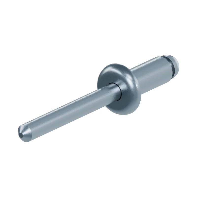 Open End Blind Rivet, St/St, Protruding Head ISO 15979 5 × 12, zinc plated