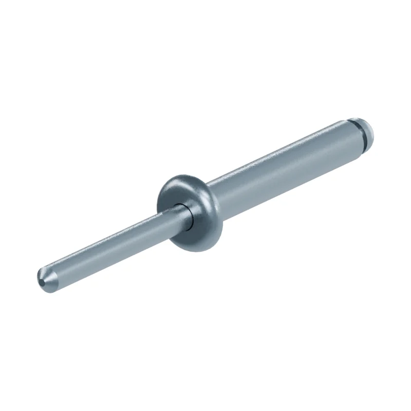 Open End Blind Rivet, St/St, Protruding Head ISO 15979 5 × 30, zinc plated