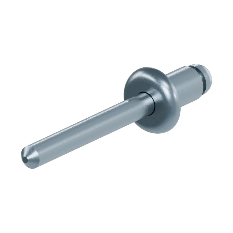 Open End Blind Rivet, St/St, Protruding Head ISO 15979 5 × 8, zinc plated