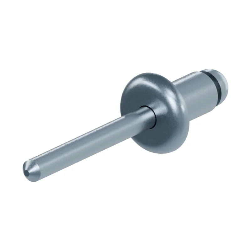 Open End Blind Rivet, St/St, Protruding Head ISO 15979 6 × 10, zinc plated
