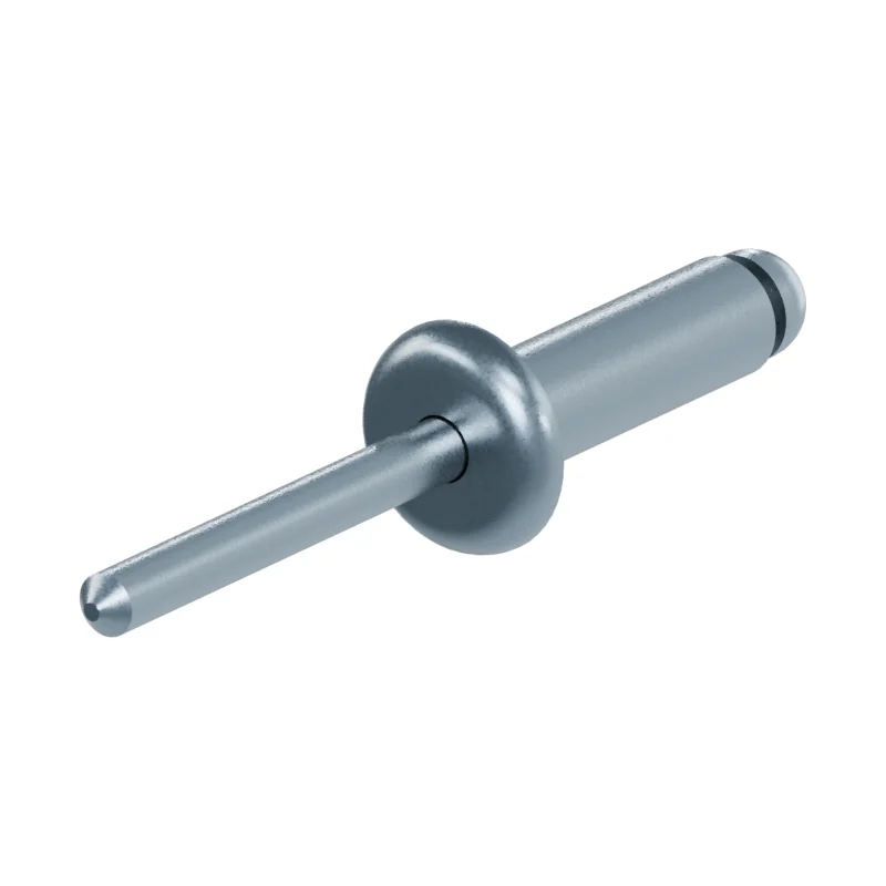 Open End Blind Rivet, St/St, Protruding Head ISO 15979 6 × 20, zinc plated