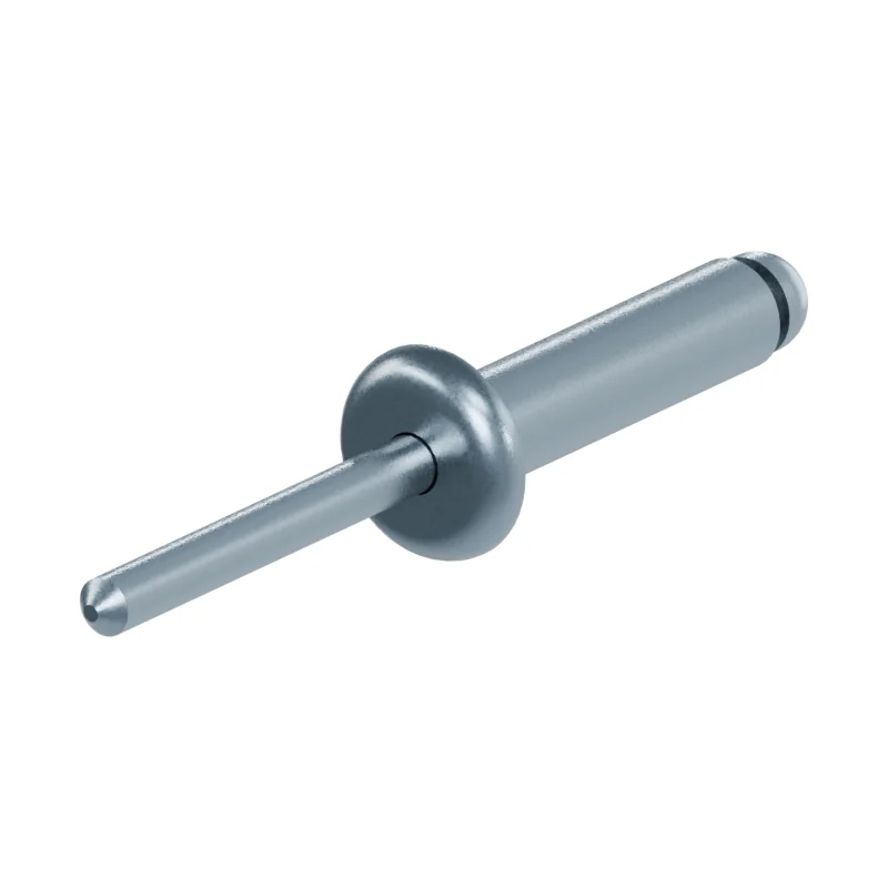 Open End Blind Rivet, St/St, Protruding Head ISO 15979 6 × 25, zinc plated