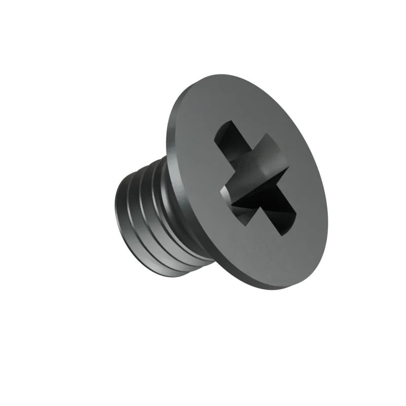 Phillips Countersunk Head Machine Screw DIN 965 M10 × 12, plain steel