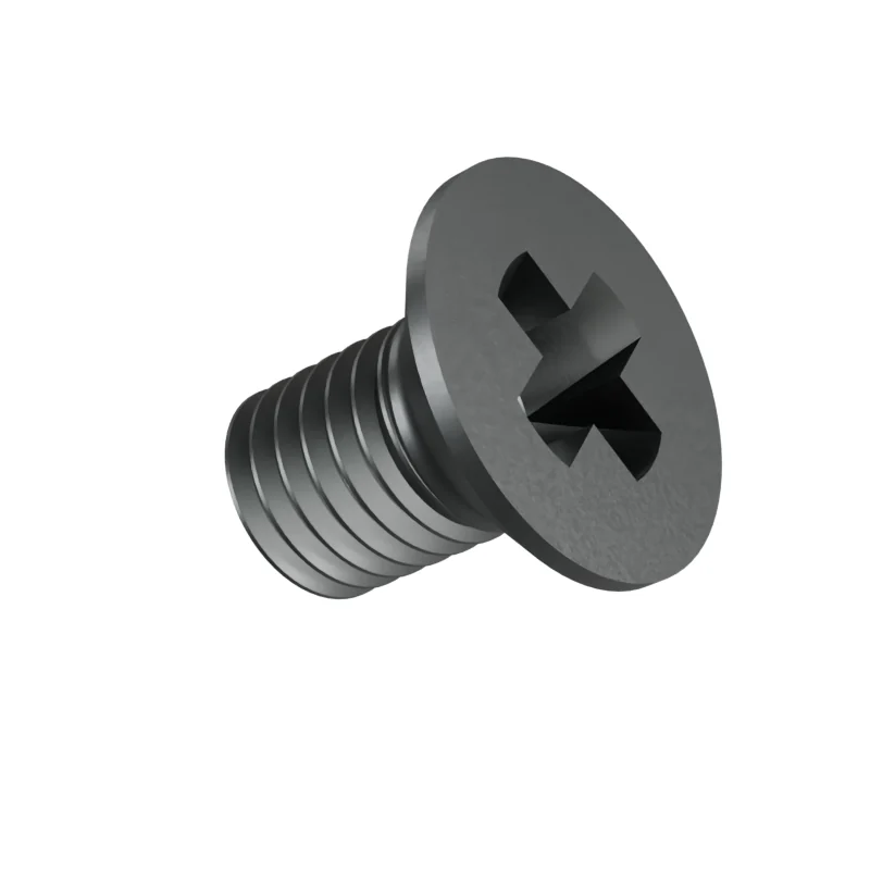 Phillips Countersunk Head Machine Screw DIN 965 M10 × 16, plain steel