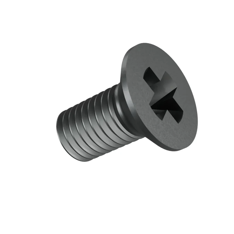 Phillips Countersunk Head Machine Screw DIN 965 M10 × 20, plain steel