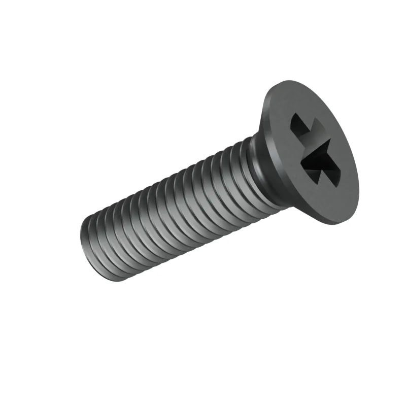 Phillips Countersunk Head Machine Screw DIN 965 M10 × 35, plain steel