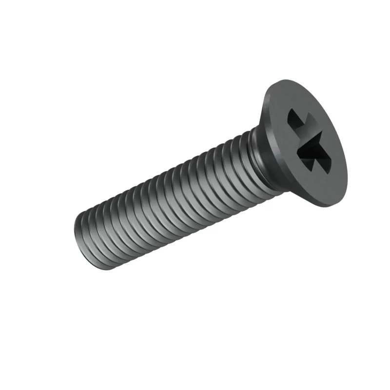 Phillips Countersunk Head Machine Screw DIN 965 M10 × 40, plain steel