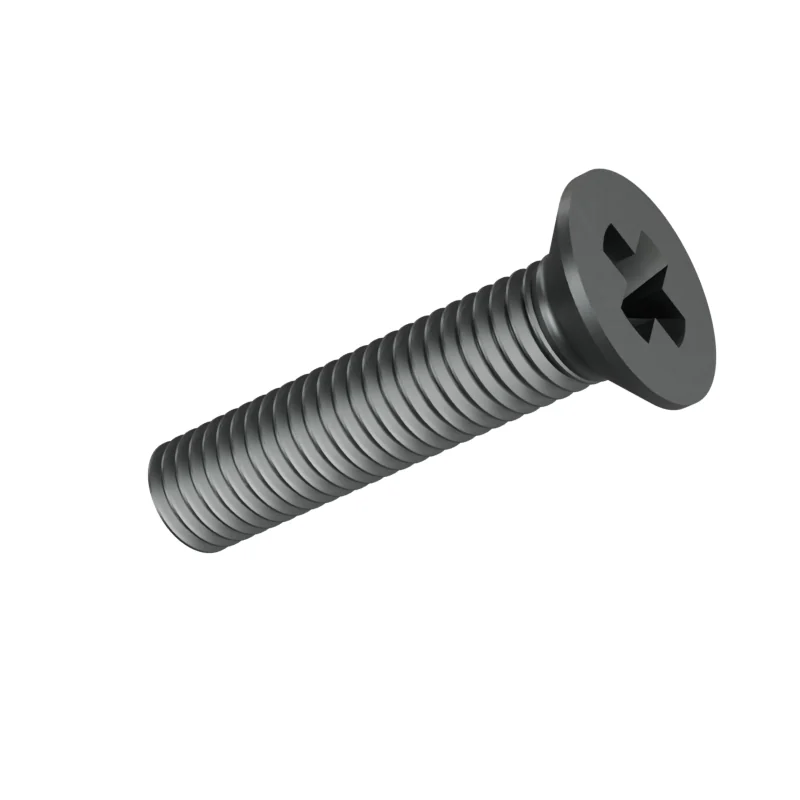 Phillips Countersunk Head Machine Screw DIN 965 M10 × 45, plain steel