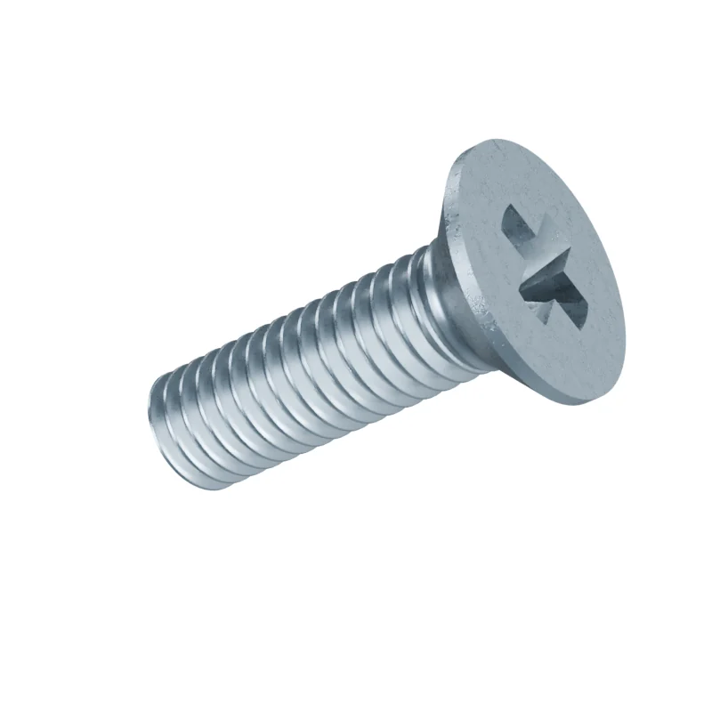 Phillips Countersunk Head Machine Screw DIN 965 M3 × 10, zinc plated