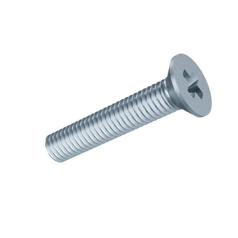 Phillips Countersunk Head Machine Screw DIN 965 M3 × 16, zinc plated