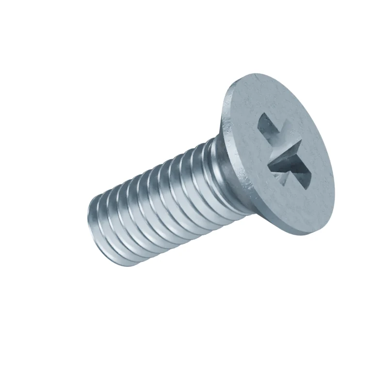 Phillips Countersunk Head Machine Screw DIN 965 M3 × 8, zinc plated