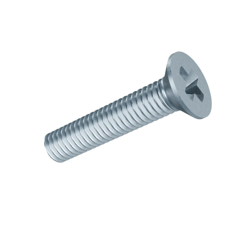 Phillips Countersunk Head Machine Screw DIN 965 M4 × 20, zinc plated
