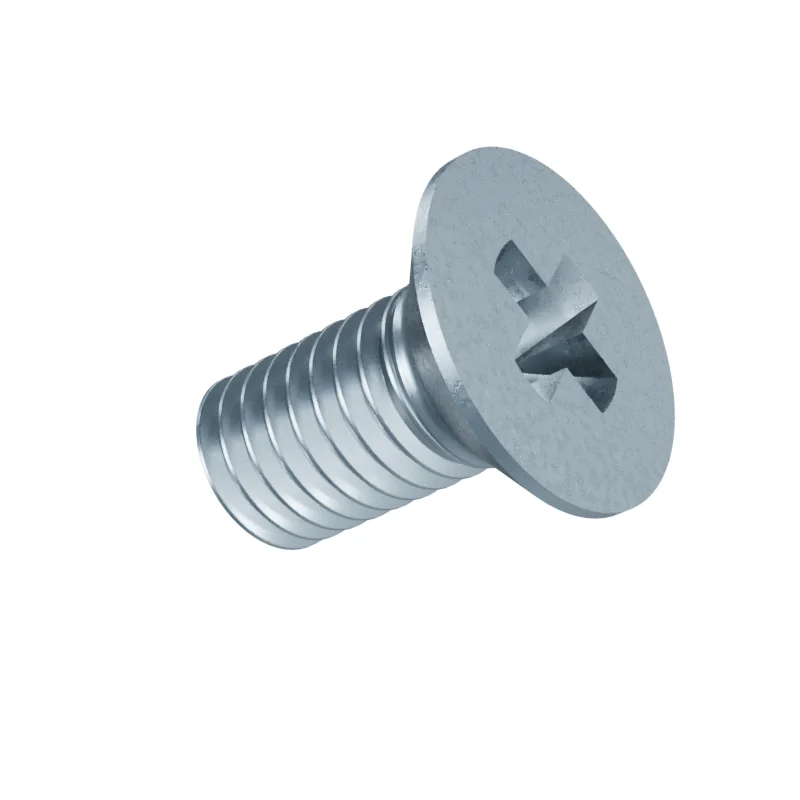 Phillips Countersunk Head Machine Screw DIN 965 M5 × 10, zinc plated