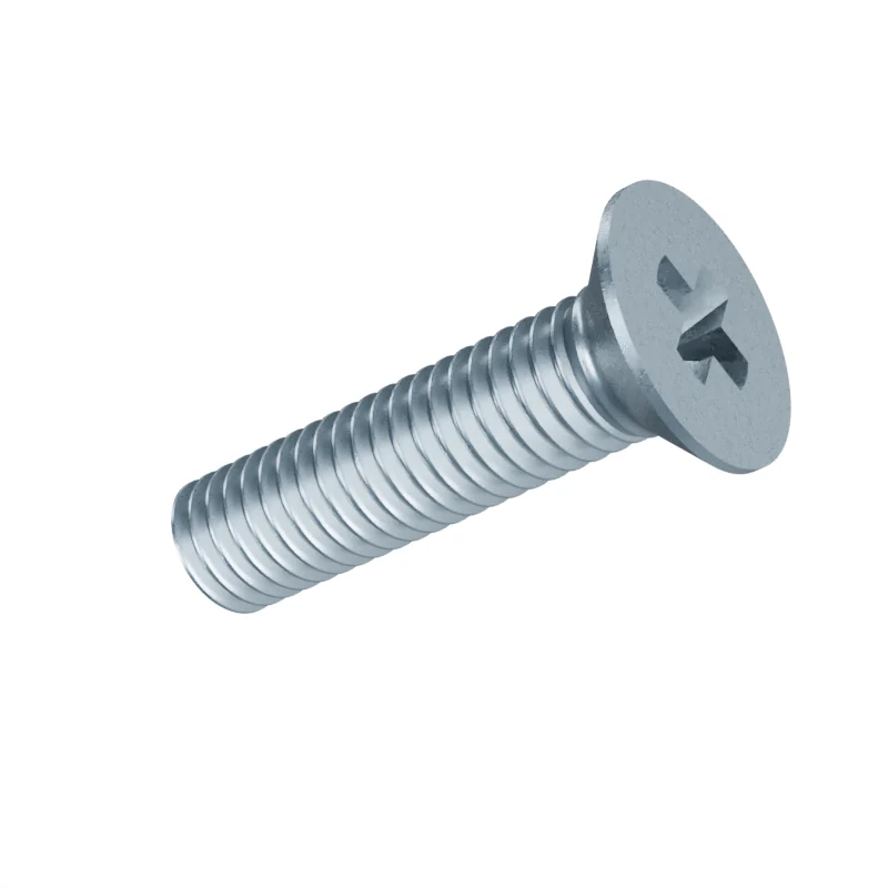 Phillips Countersunk Head Machine Screw DIN 965 M5 × 20, zinc plated