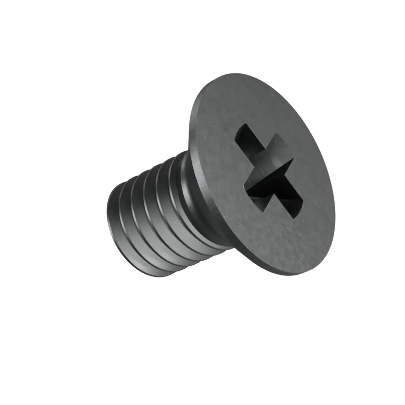 Phillips Countersunk Head Machine Screw DIN 965 M5 × 8, plain steel