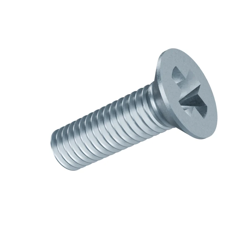 Phillips Countersunk Head Machine Screw DIN 965 M6 × 20, zinc plated