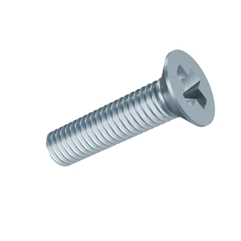 Phillips Countersunk Head Machine Screw DIN 965 M6 × 25, zinc plated