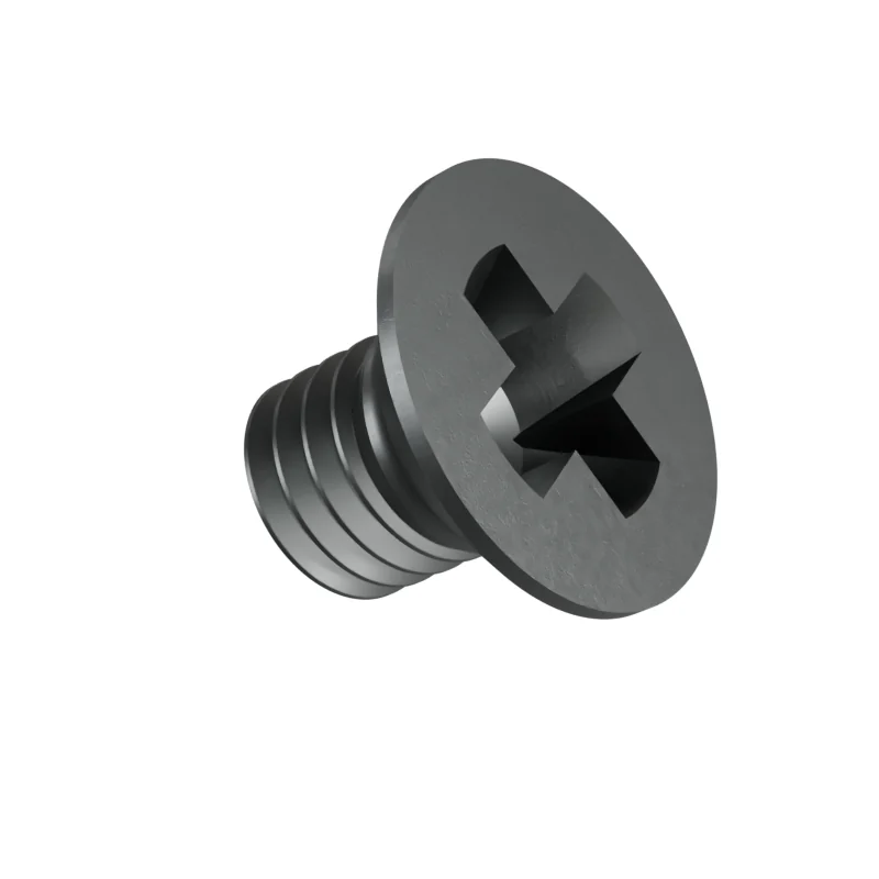 Phillips Countersunk Head Machine Screw DIN 965 M6 × 8, plain steel