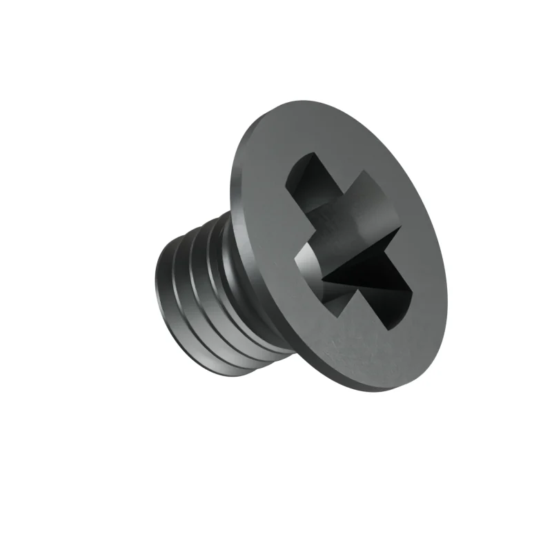 Phillips Countersunk Head Machine Screw DIN 965 M8 × 10, plain steel