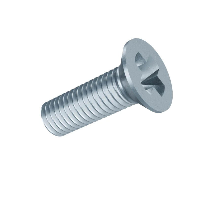 Phillips Countersunk Head Machine Screw DIN 965 M8 × 25, zinc plated