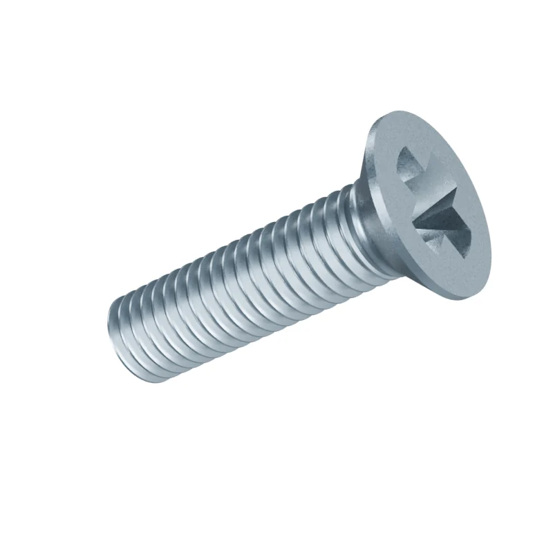 Phillips Countersunk Head Machine Screw DIN 965 M8 × 30, zinc plated
