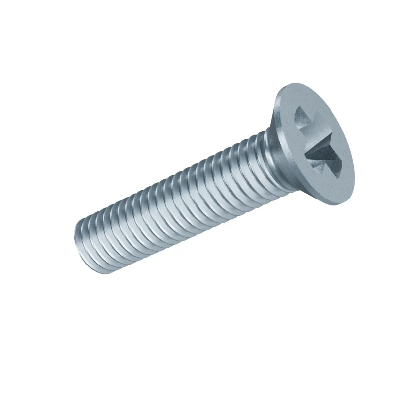 Phillips Countersunk Head Machine Screw DIN 965 M8 × 35, zinc plated