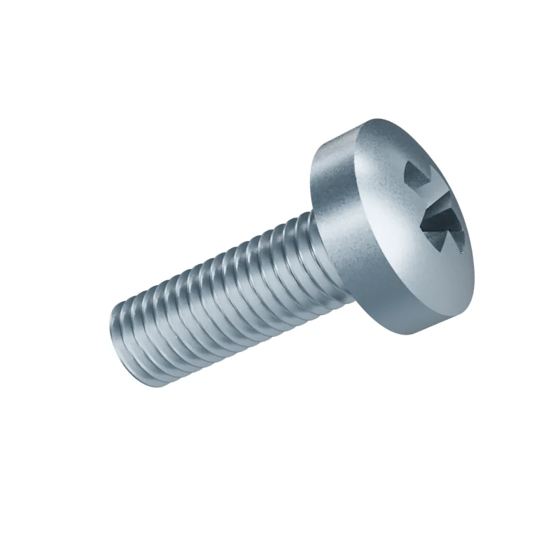 Phillips Pan Head Machine Screw DIN 7985 M10 × 30, zinc plated