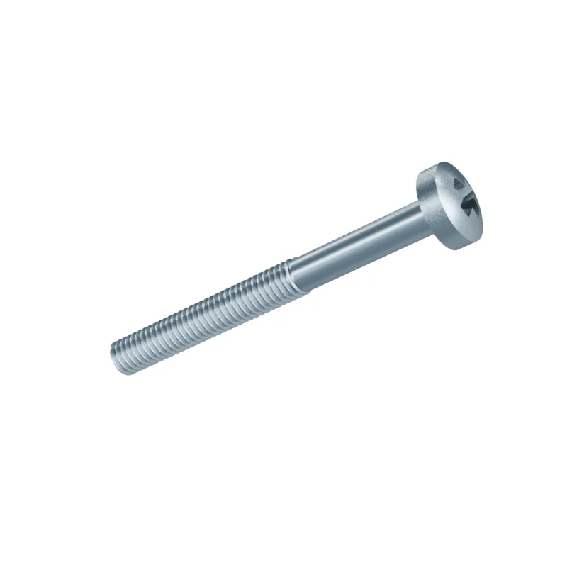 Phillips Pan Head Machine Screw DIN 7985 M4 × 40, zinc plated