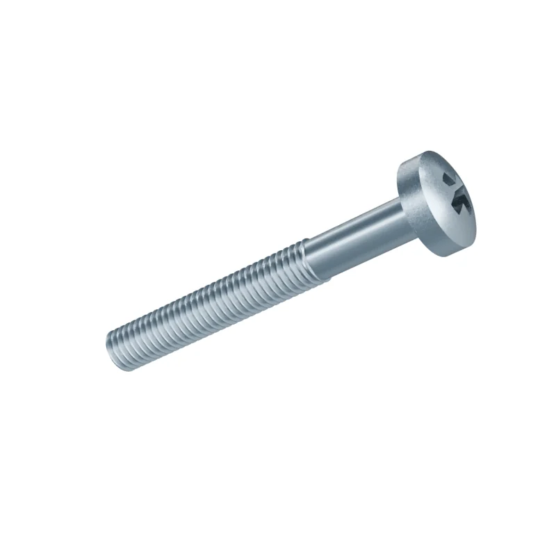 Phillips Pan Head Machine Screw DIN 7985 M5 × 40, zinc plated