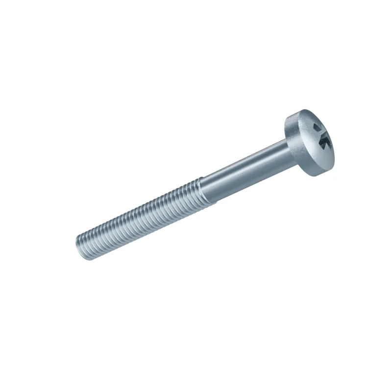 Phillips Pan Head Machine Screw DIN 7985 M5 × 45, zinc plated