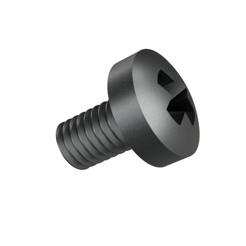 Phillips Pan Head Machine Screw DIN 7985 M6 × 10, plain steel