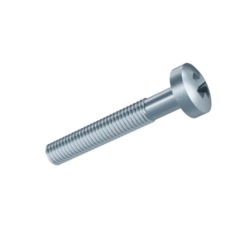 Phillips Pan Head Machine Screw DIN 7985 M6 × 40, zinc plated